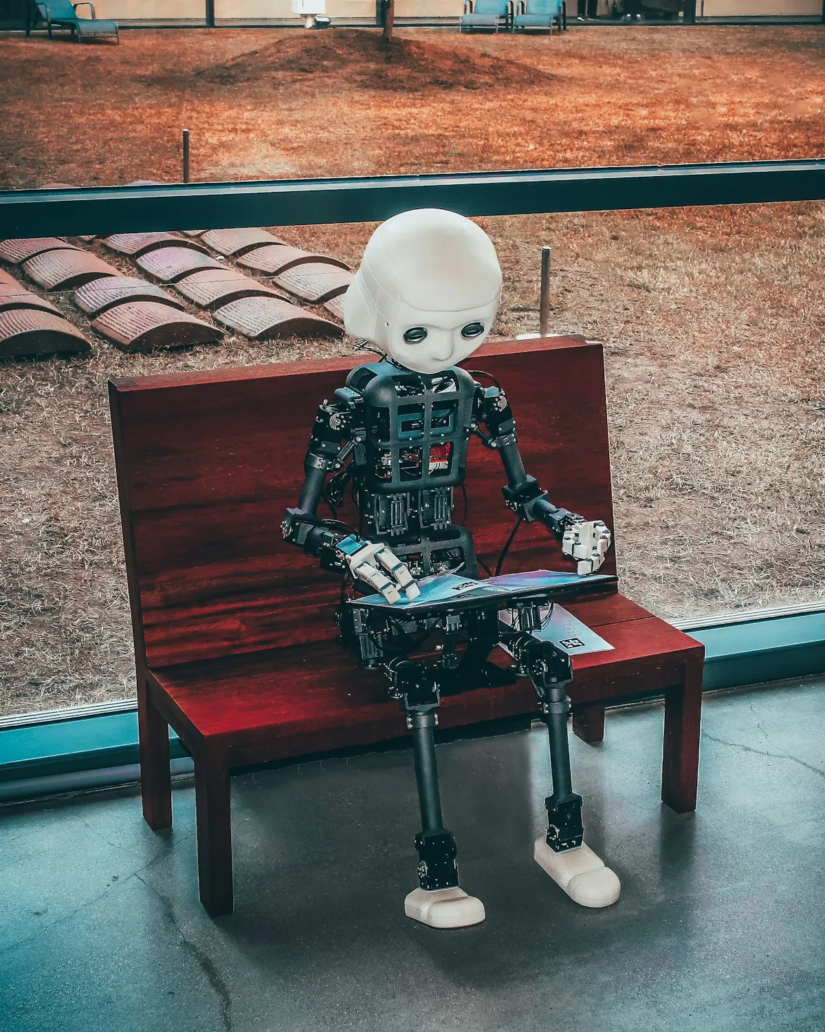 AI automation workflow interface displayed in a professional London business office setting